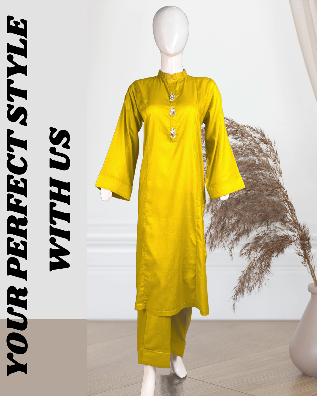 showing beautiful yellow marzipan ready made dresses for ladies 