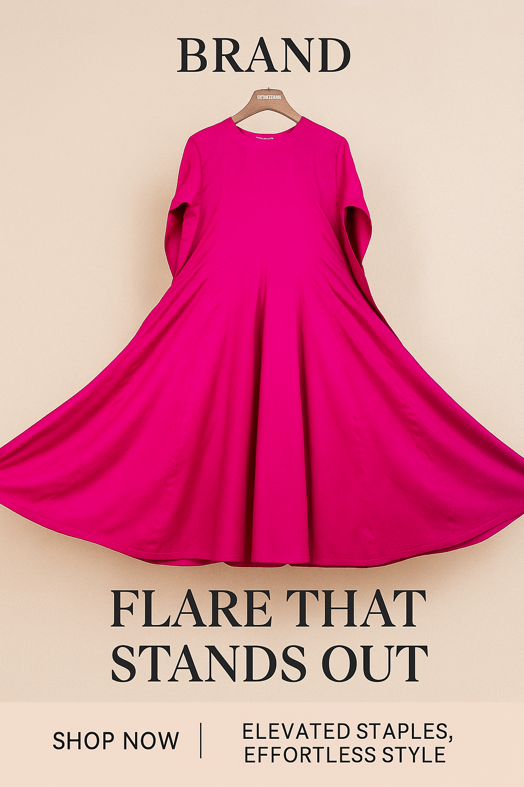 showing a formal  fuchsia panelled maxi dress   