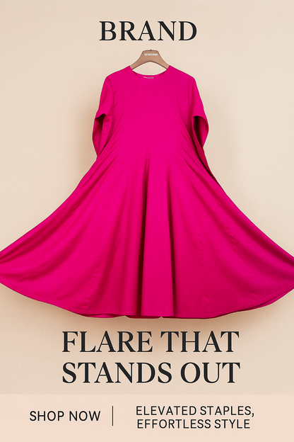 showing a formal  fuchsia panelled maxi dress   