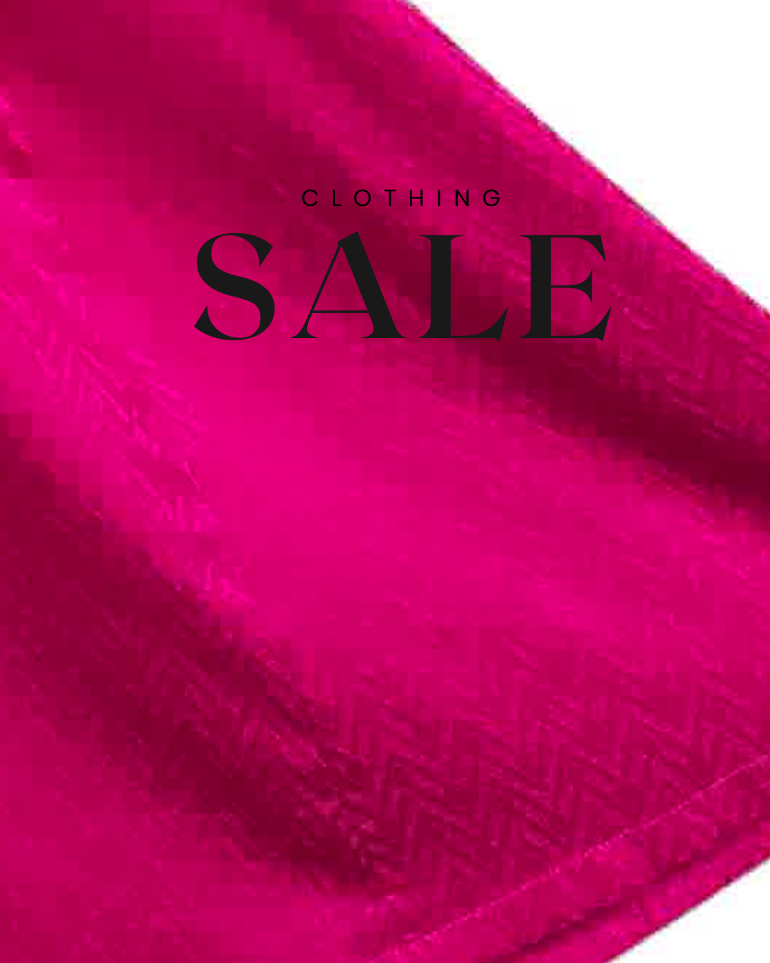  showing fuchsia Pink self textured fabric of summer maxi dress with 'SALE' text on a 